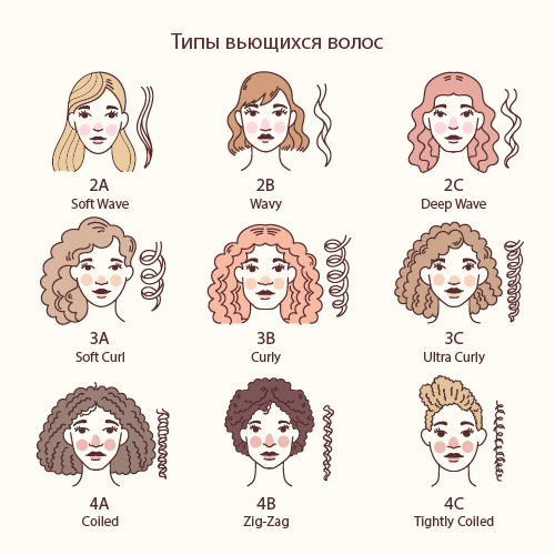 типы вьющихся волос